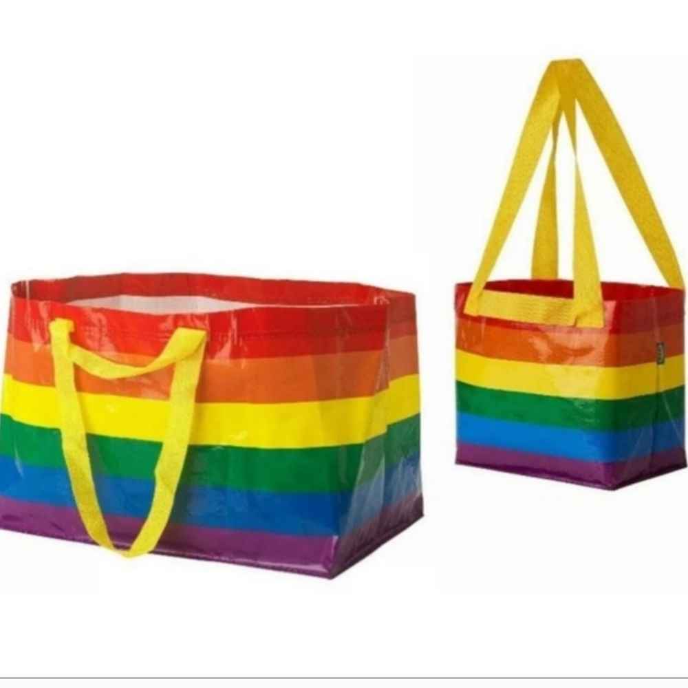 2 Ikea Bags STORSTOMMA + KVANTING Rainbow totes Bags pride Bundle